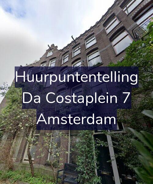 Foto gevel Huurpuntentelling voor Da Costaplein 7, Amsterdam