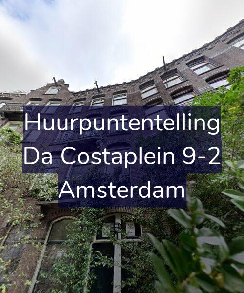 Foto gevel Huurpuntentelling voor Da Costaplein 9-2, Amsterdam