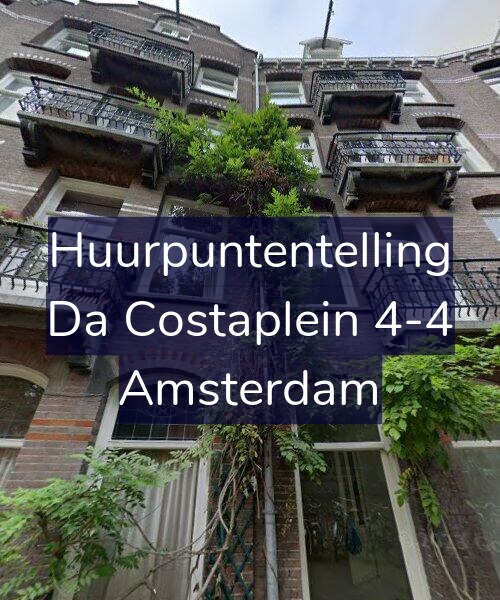 Foto gevel Huurpuntentelling voor Da Costaplein 4-4, Amsterdam