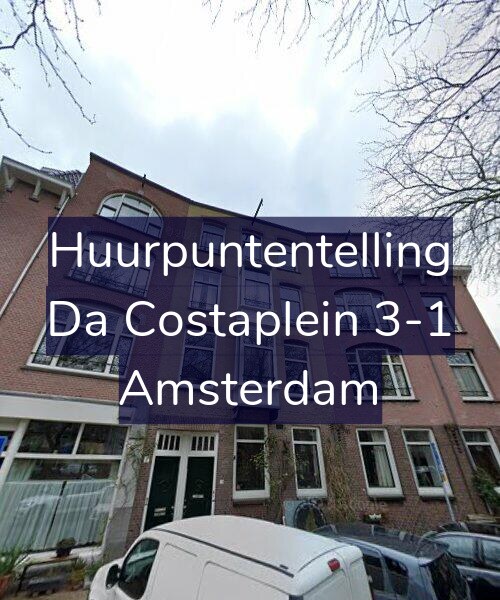 Foto gevel Huurpuntentelling voor Da Costaplein 3-1, Amsterdam