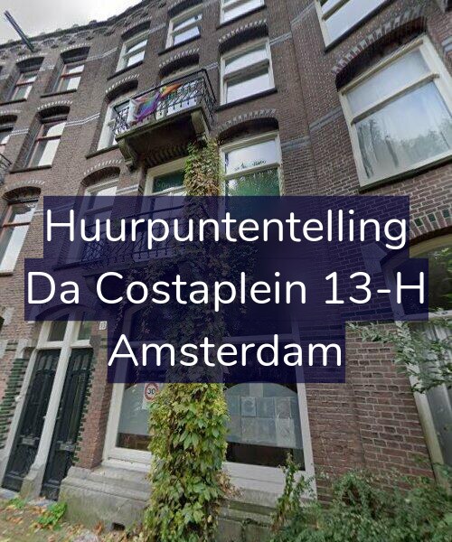 Foto gevel Huurpuntentelling voor Da Costaplein 13-H, Amsterdam