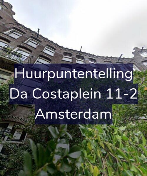 Foto gevel Huurpuntentelling voor Da Costaplein 11-2, Amsterdam
