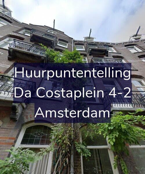 Foto gevel Huurpuntentelling voor Da Costaplein 4-2, Amsterdam