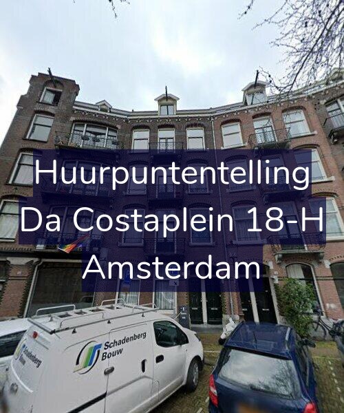 Foto gevel Huurpuntentelling voor Da Costaplein 18-H, Amsterdam
