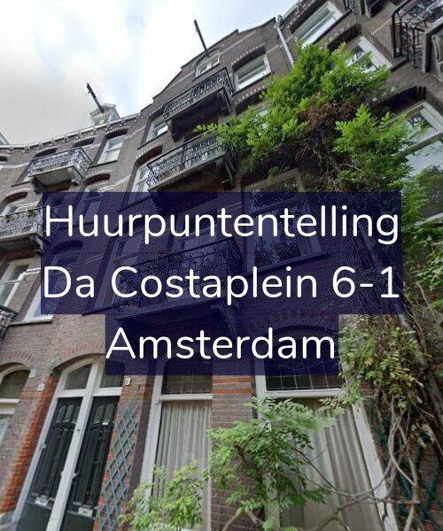 Foto gevel Huurpuntentelling voor Da Costaplein 6-1, Amsterdam
