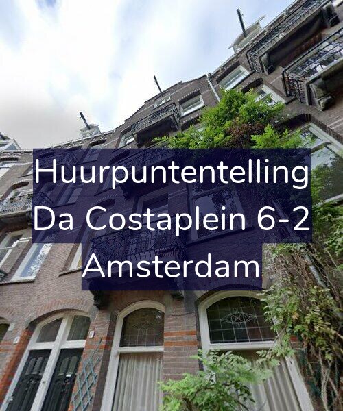 Foto gevel Huurpuntentelling voor Da Costaplein 6-2, Amsterdam