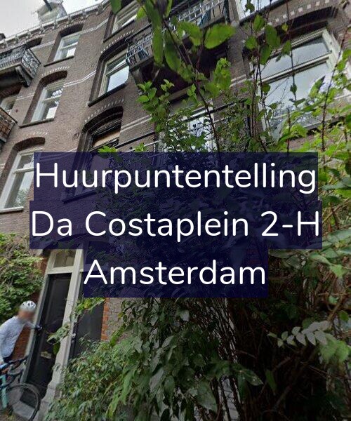 Foto gevel Huurpuntentelling voor Da Costaplein 2-H, Amsterdam