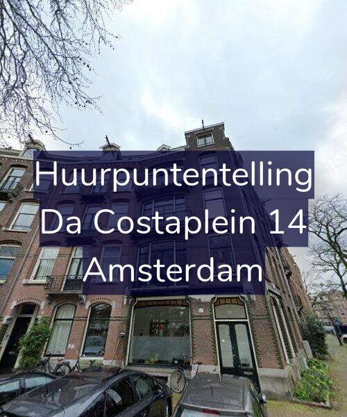 Foto gevel Huurpuntentelling voor Da Costaplein 14, Amsterdam