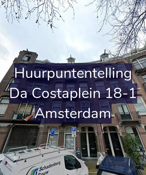 Foto gevel Huurpuntentelling voor Da Costaplein 18-1, Amsterdam