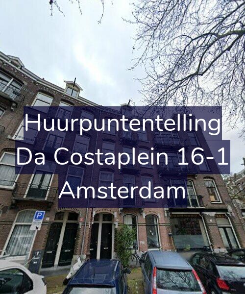 Foto gevel Huurpuntentelling voor Da Costaplein 16-1, Amsterdam