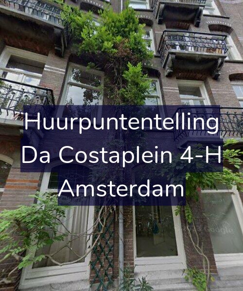 Foto gevel Huurpuntentelling voor Da Costaplein 4-H, Amsterdam