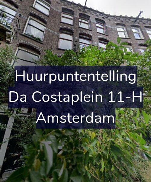 Foto gevel Huurpuntentelling voor Da Costaplein 11-H, Amsterdam