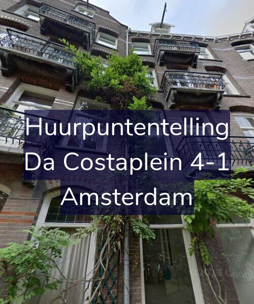 Foto gevel Huurpuntentelling voor Da Costaplein 4-1, Amsterdam
