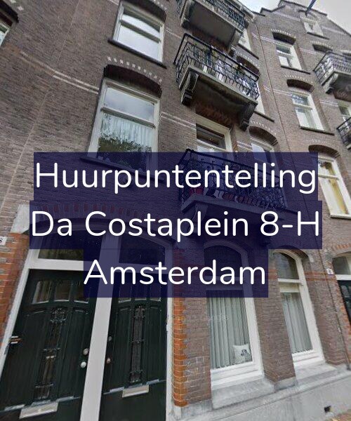 Foto gevel Huurpuntentelling voor Da Costaplein 8-H, Amsterdam
