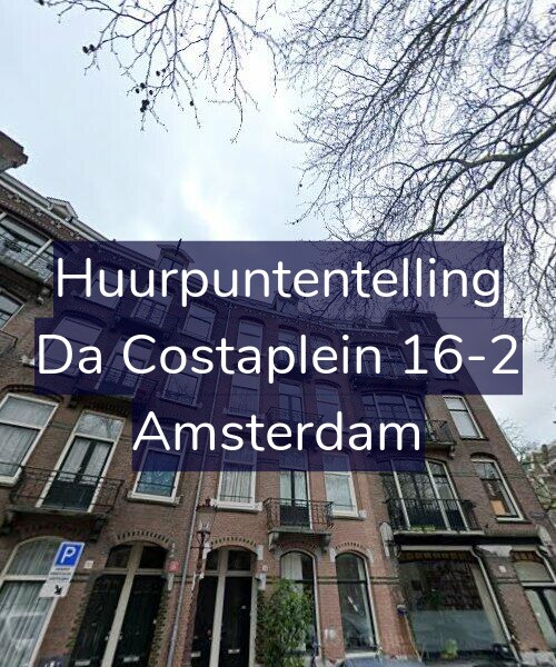 Foto gevel Huurpuntentelling voor Da Costaplein 16-2, Amsterdam