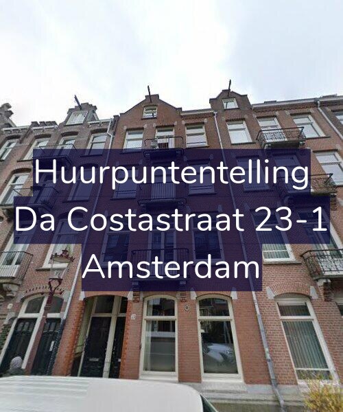 Foto gevel Huurpuntentelling voor Da Costastraat 23-1, Amsterdam