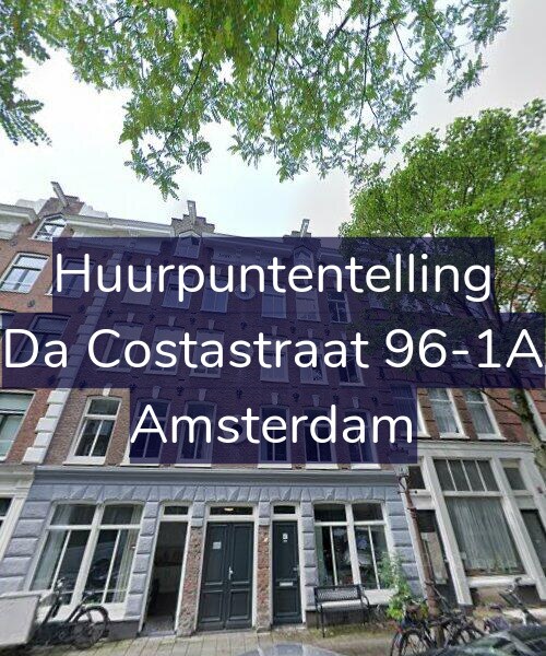 Foto gevel Huurpuntentelling voor Da Costastraat 96-1A, Amsterdam