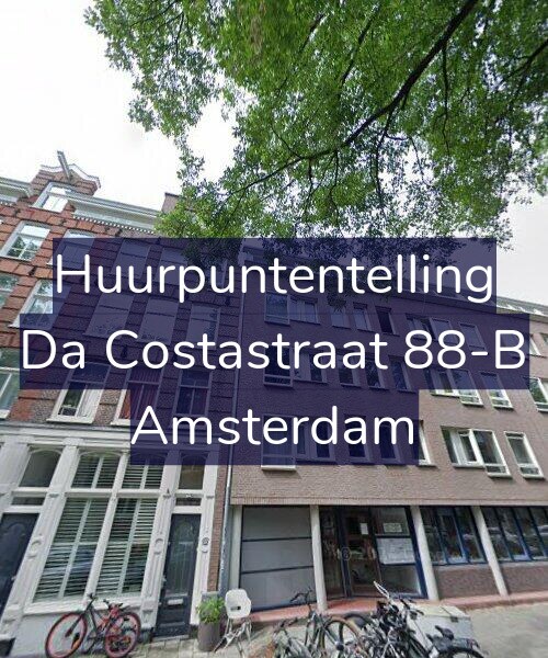 Foto gevel Huurpuntentelling voor Da Costastraat 88-B, Amsterdam