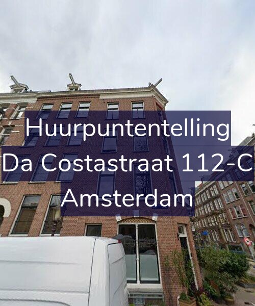 Foto gevel Huurpuntentelling voor Da Costastraat 112-C, Amsterdam