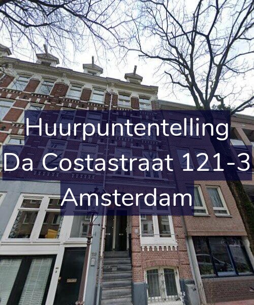 Foto gevel Huurpuntentelling voor Da Costastraat 121-3, Amsterdam