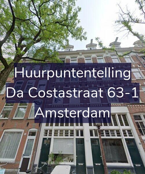 Foto gevel Huurpuntentelling voor Da Costastraat 63-1, Amsterdam