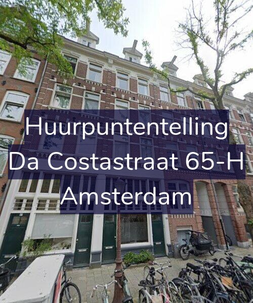 Foto gevel Huurpuntentelling voor Da Costastraat 65-H, Amsterdam