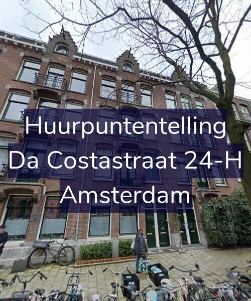 Foto gevel Huurpuntentelling voor Da Costastraat 24-H, Amsterdam