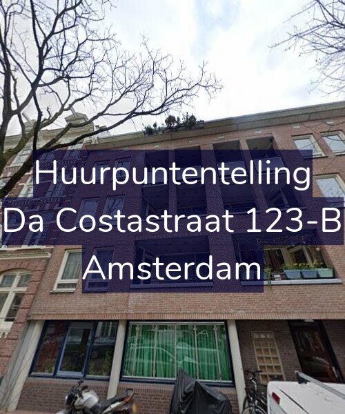 Foto gevel Huurpuntentelling voor Da Costastraat 123-B, Amsterdam
