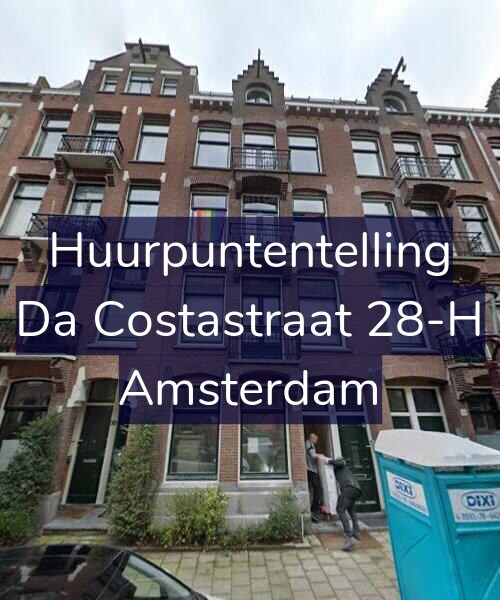 Foto gevel Huurpuntentelling voor Da Costastraat 28-H, Amsterdam
