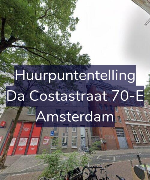 Foto gevel Huurpuntentelling voor Da Costastraat 70-E, Amsterdam