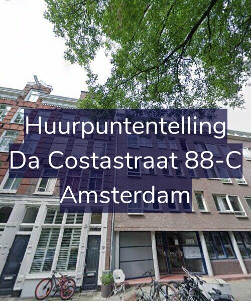 Foto gevel Huurpuntentelling voor Da Costastraat 88-C, Amsterdam