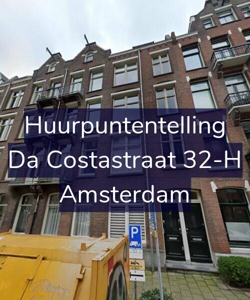 Foto gevel Huurpuntentelling voor Da Costastraat 32-H, Amsterdam