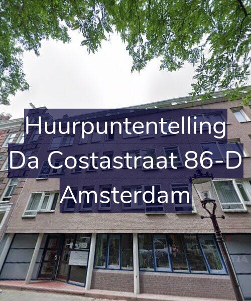 Foto gevel Huurpuntentelling voor Da Costastraat 86-D, Amsterdam
