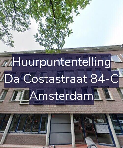 Foto gevel Huurpuntentelling voor Da Costastraat 84-C, Amsterdam
