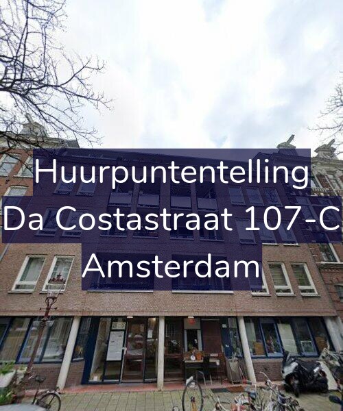 Foto gevel Huurpuntentelling voor Da Costastraat 107-C, Amsterdam