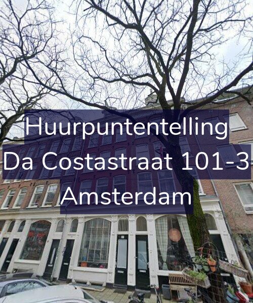 Foto gevel Huurpuntentelling voor Da Costastraat 101-3, Amsterdam