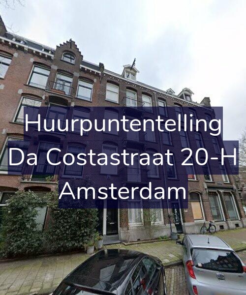 Foto gevel Huurpuntentelling voor Da Costastraat 20-H, Amsterdam