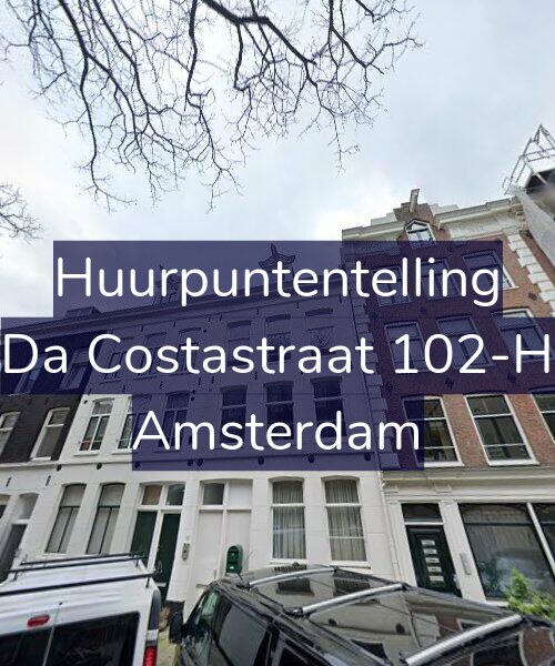 Foto gevel Huurpuntentelling voor Da Costastraat 102-H, Amsterdam