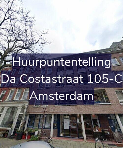 Foto gevel Huurpuntentelling voor Da Costastraat 105-C, Amsterdam