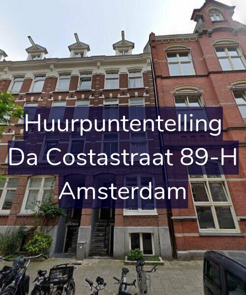 Foto gevel Huurpuntentelling voor Da Costastraat 89-H, Amsterdam