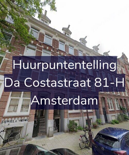 Foto gevel Huurpuntentelling voor Da Costastraat 81-H, Amsterdam