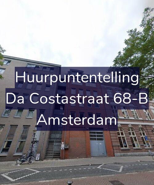 Foto gevel Huurpuntentelling voor Da Costastraat 68-B, Amsterdam