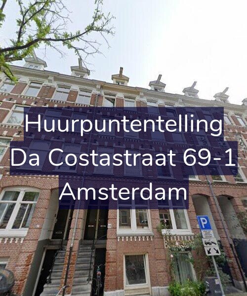Foto gevel Huurpuntentelling voor Da Costastraat 69-1, Amsterdam