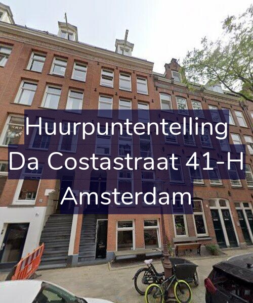Foto gevel Huurpuntentelling voor Da Costastraat 41-H, Amsterdam