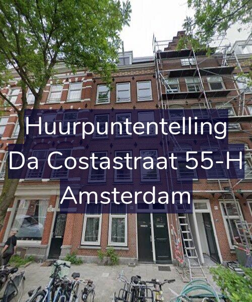 Foto gevel Huurpuntentelling voor Da Costastraat 55-H, Amsterdam