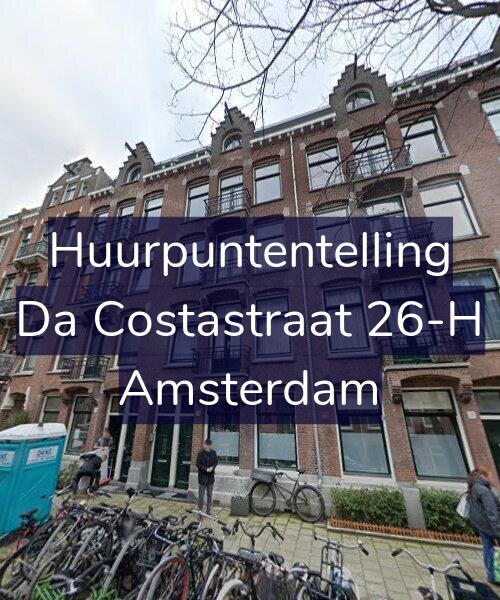 Foto gevel Huurpuntentelling voor Da Costastraat 26-H, Amsterdam