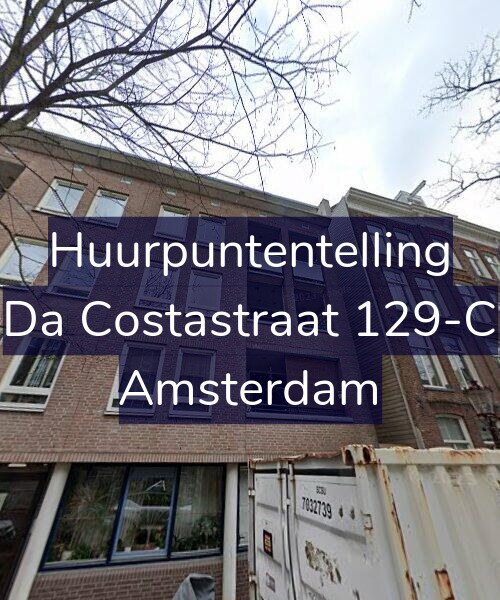 Foto gevel Huurpuntentelling voor Da Costastraat 129-C, Amsterdam