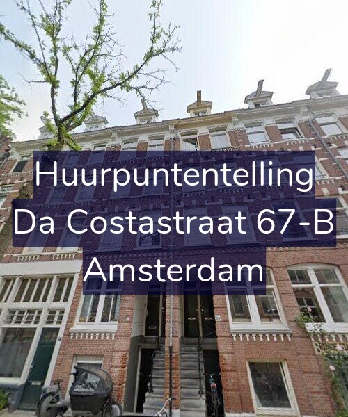 Foto gevel Huurpuntentelling voor Da Costastraat 67-B, Amsterdam