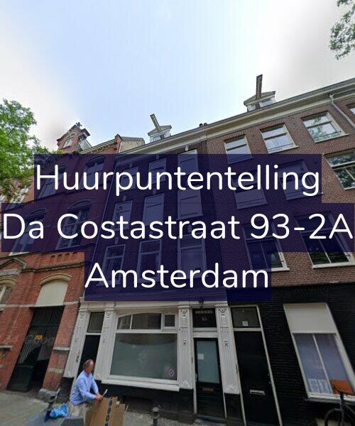 Foto gevel Huurpuntentelling voor Da Costastraat 93-2A, Amsterdam