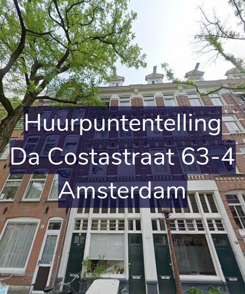 Foto gevel Huurpuntentelling voor Da Costastraat 63-4, Amsterdam